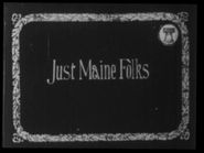  Just Maine Folks Poster