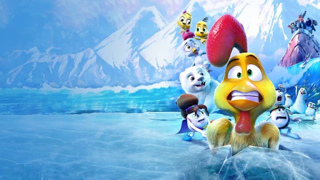 A Frozen Rooster Backdrop