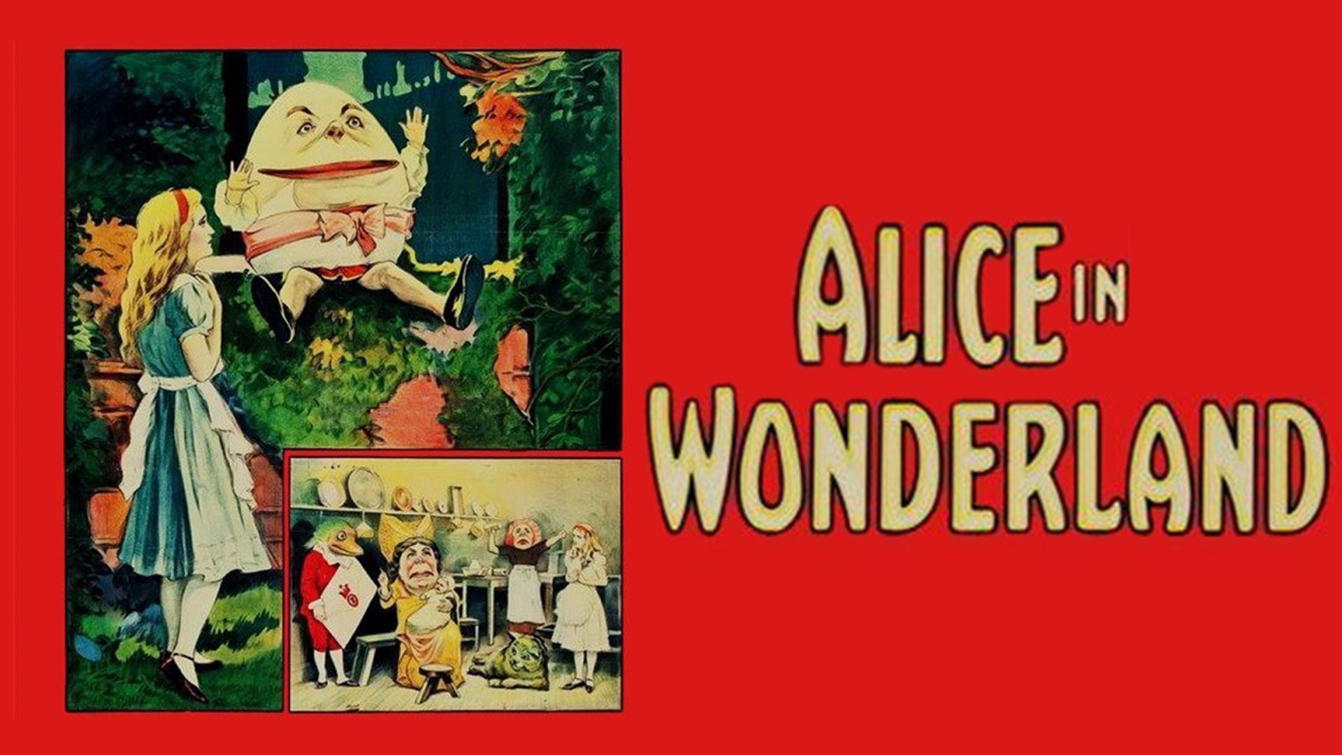 Alice in Wonderland Backdrop