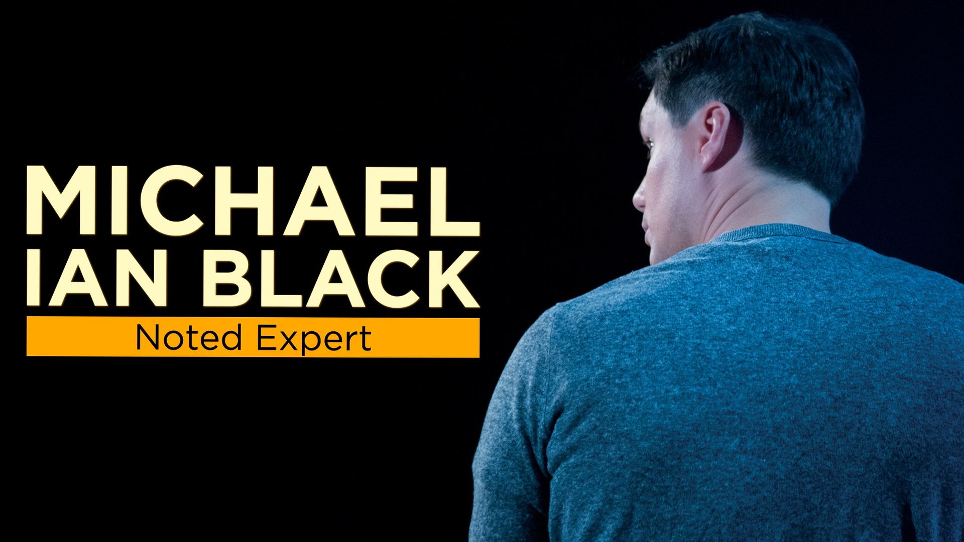 Michael Ian Black: Noted Expert Backdrop