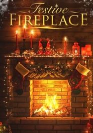  Festive Fireplace Poster