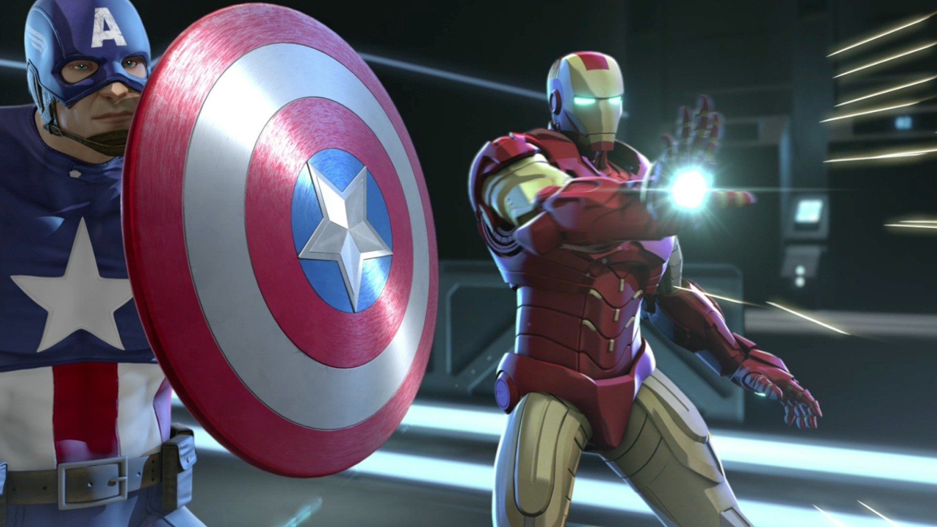 Iron Man and Captain America: Heroes United Backdrop