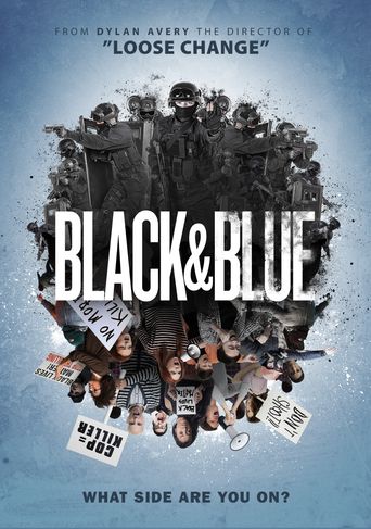  Black and Blue Poster