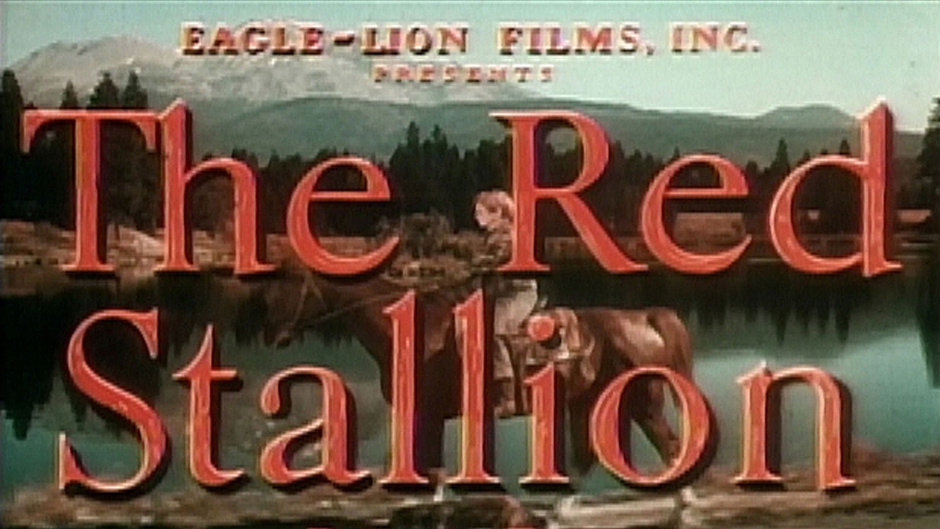The Red Stallion Backdrop