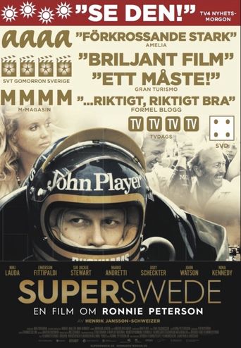 Superswede: En film om Ronnie Peterson Poster