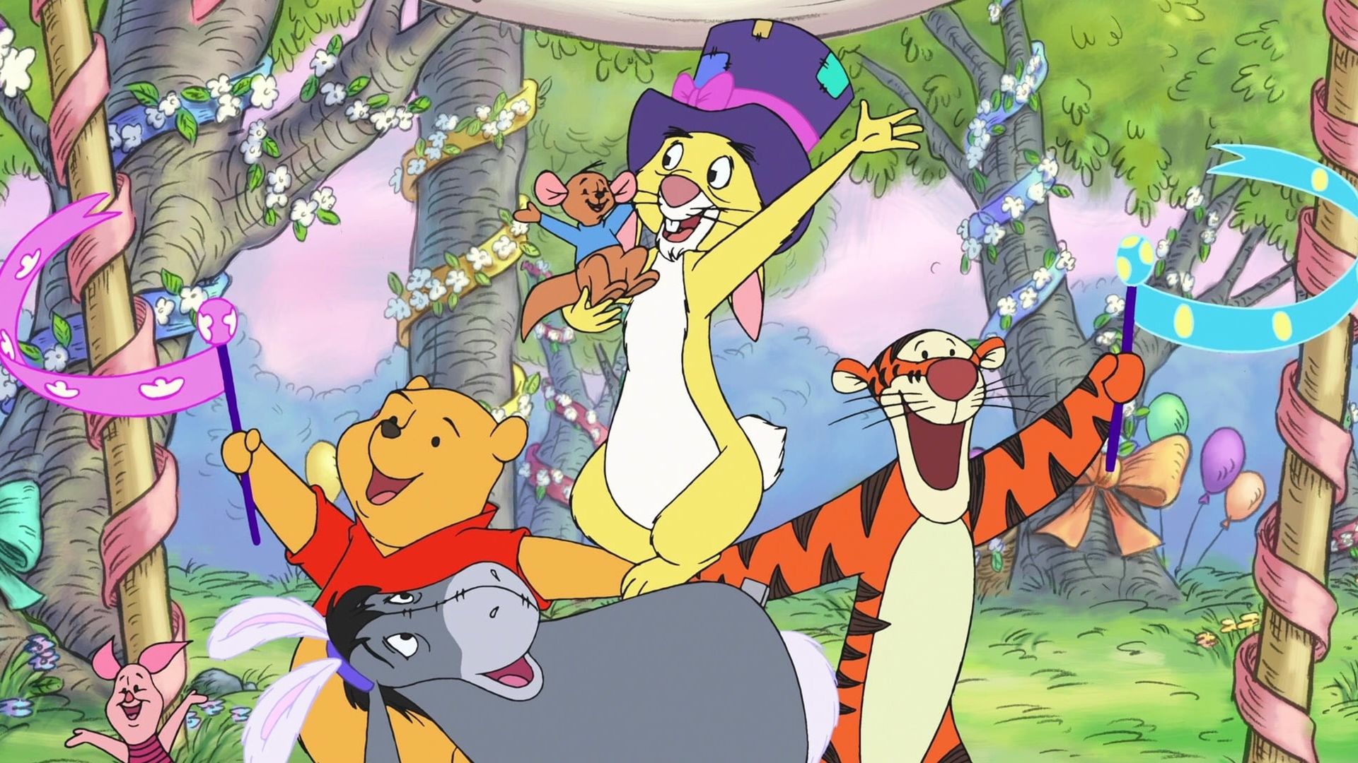Winnie the Pooh: Springtime with Roo Backdrop