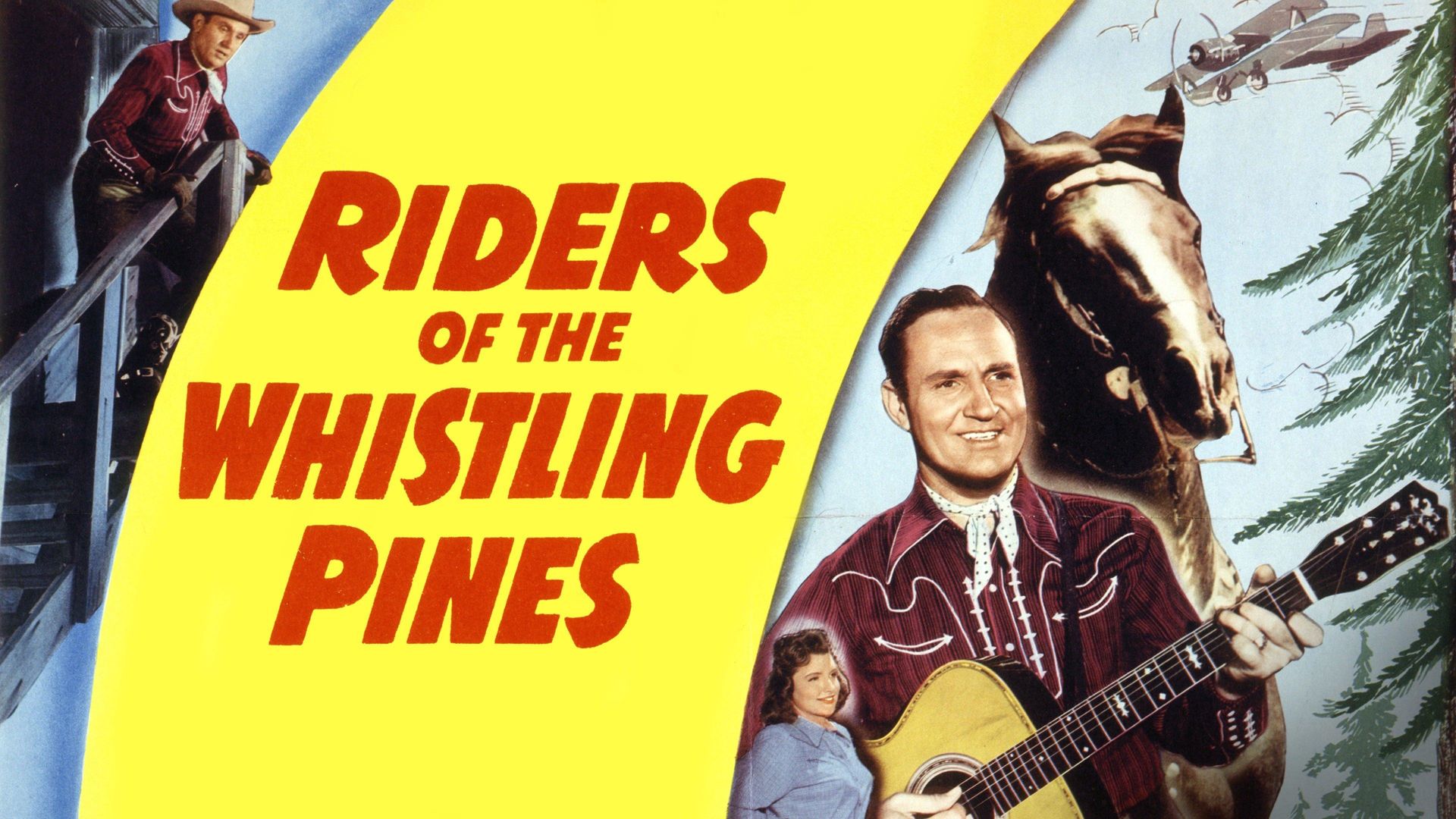 Riders of the Whistling Pines Backdrop