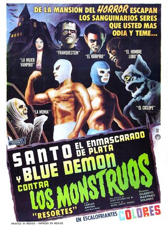  Santo and Blue Demon Against the Monsters Poster