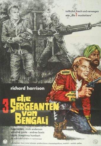  I tre sergenti del Bengala Poster