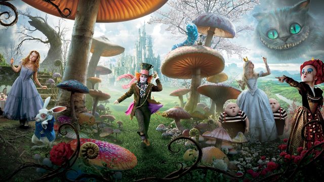 Alice in Wonderland Backdrop
