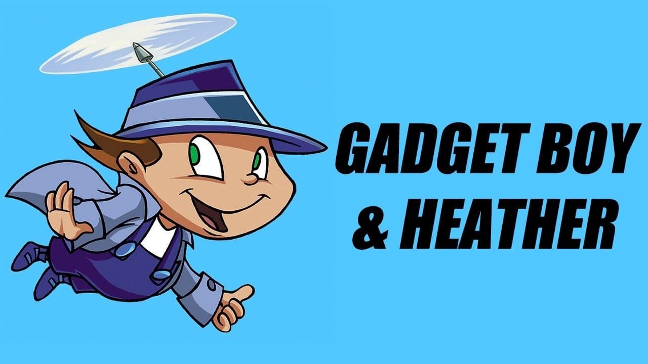 Gadget Boy and Heather Backdrop
