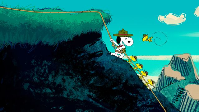 Camp Snoopy Backdrop