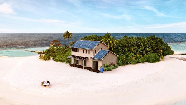 Off the Grid, On the Beach Backdrop