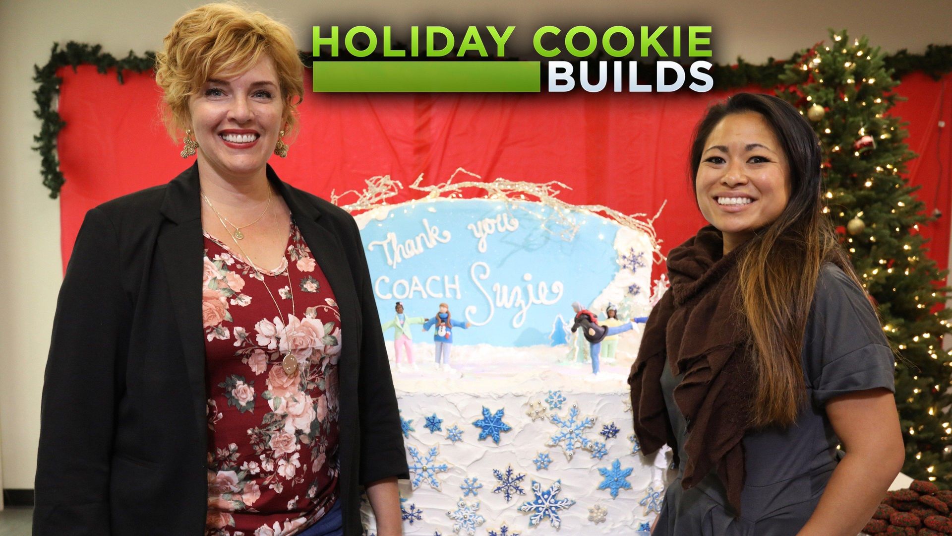 Holiday Cookie Builds Backdrop