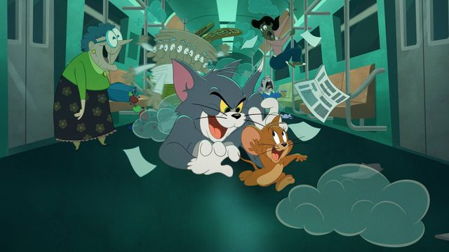 Tom and Jerry in New York Backdrop