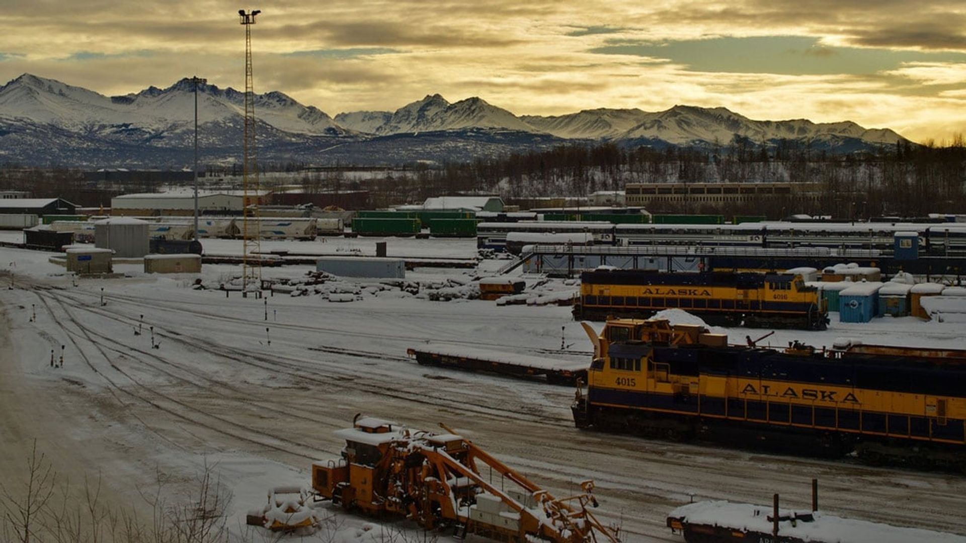 Railroad Alaska Backdrop