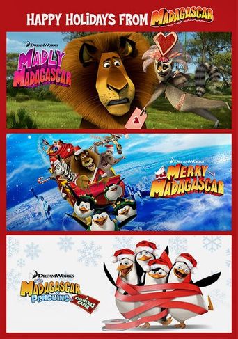  Dreamworks Happy Holidays from Madagascar Poster