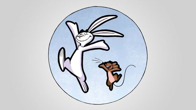 My Friend Rabbit Backdrop
