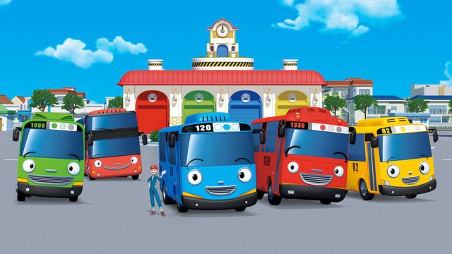 Tayo, the Little Bus Backdrop
