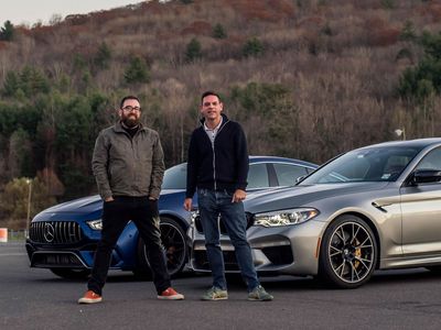 Season 10, Episode 118 Holiday Hammer Down! 2019 BMW M5 Competition vs. 2019 Mercedes-AMG GT 63 S
