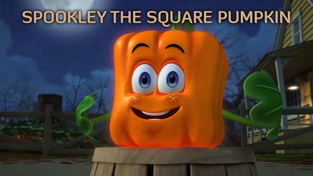Spookley the Square Pumpkin Backdrop