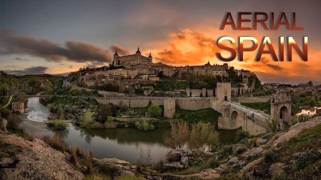 Aerial Spain Backdrop