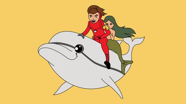 Marine Boy Backdrop