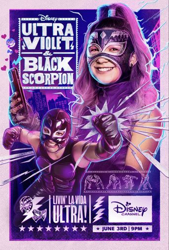  Ultra Violet & Black Scorpion Poster