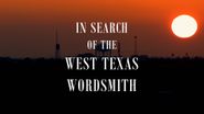 In Search of the West Texas Wordsmith Poster