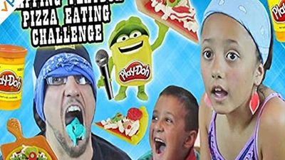 Season 01, Episode 12 Blindfold Pizza Playdoh Challenge With Rapping And Eating! It Taste So Like Totally Yucky.
