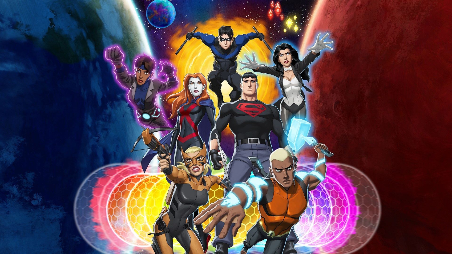 Young Justice Backdrop