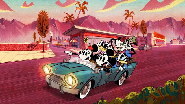The Wonderful World of Mickey Mouse Backdrop