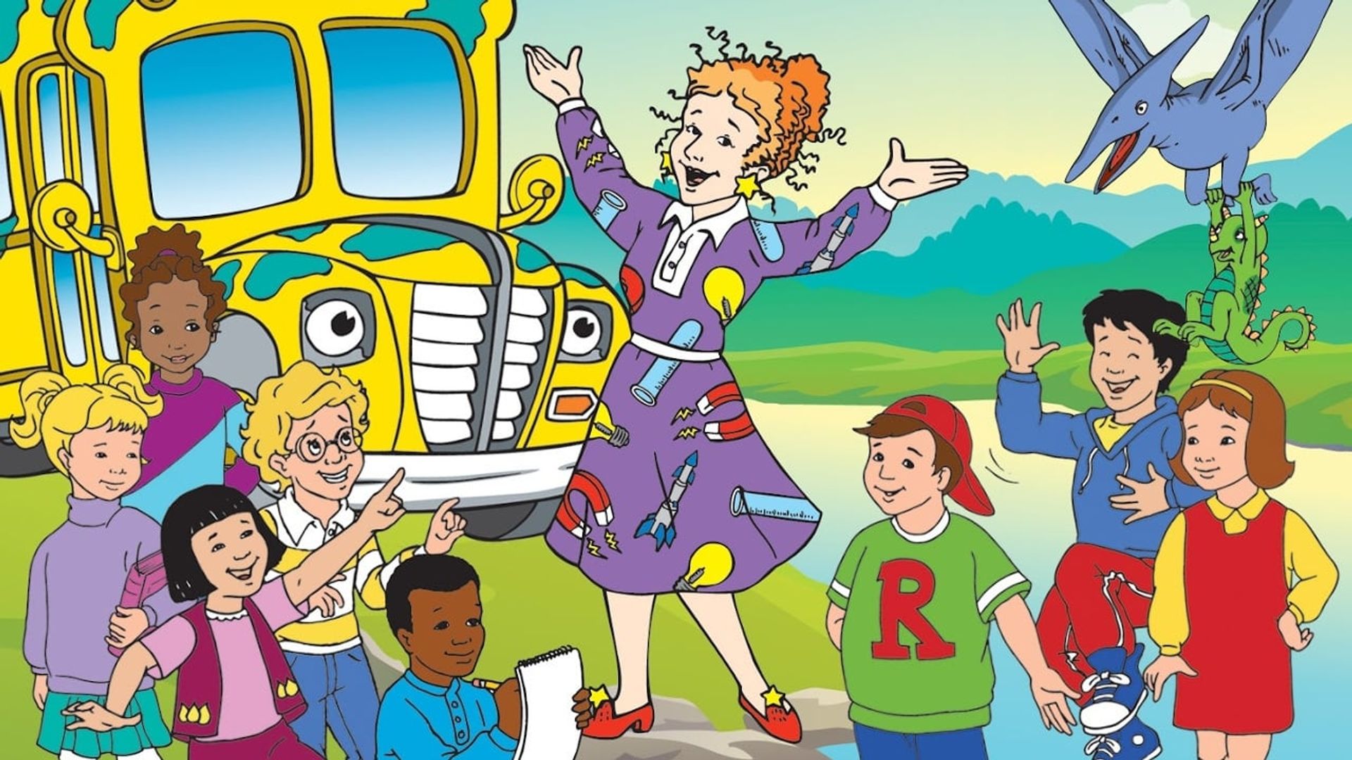 The Magic School Bus Backdrop