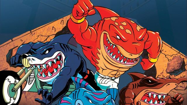 Street Sharks Backdrop